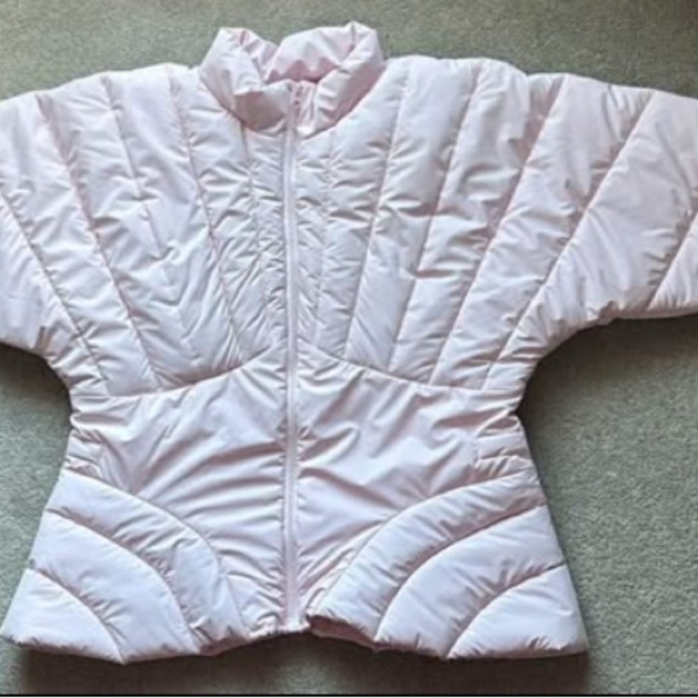 Pink Sculpted Puffer Jacket - Picture 4 of 5